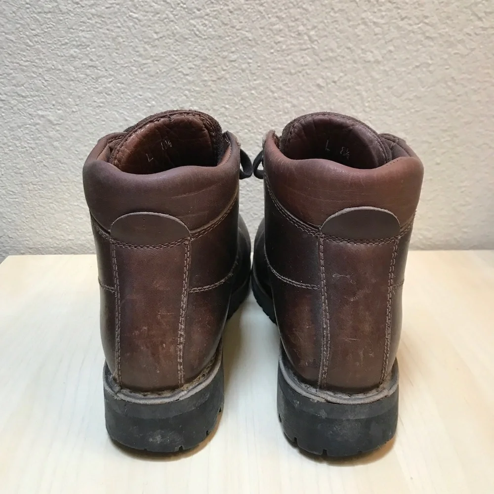 LLBean Work Boots. Steel Toe, Bellows Tongue, Leather, Vibram Sole.Women Size8.5 - Picture 4 of 8